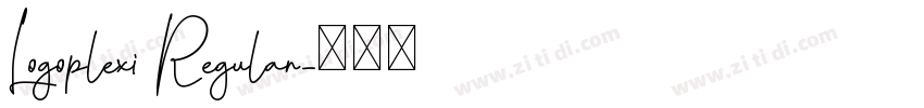 Logoplexi Regular字体转换